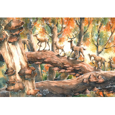Original Painting - Deer Highway